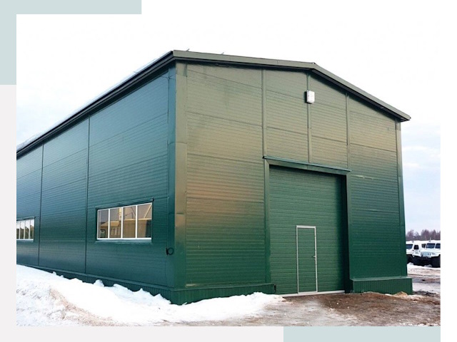 Двускатные ангары в Железногорске