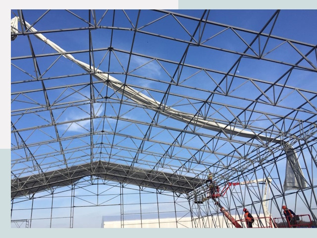 Шатровые ангары от 620 руб. в Железногорске и Красноярском крае